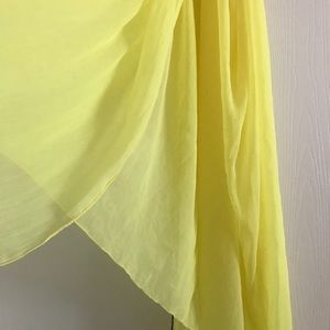 Sheer Bright Yellow Scarf